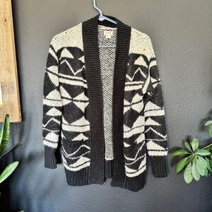 Mossimo Supply Co. Black and Cream Knit Sweater